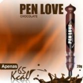 CANETA COMESTIVEL SICRET PEN LOVE TRADICIONAL 20G CHOCOLATE